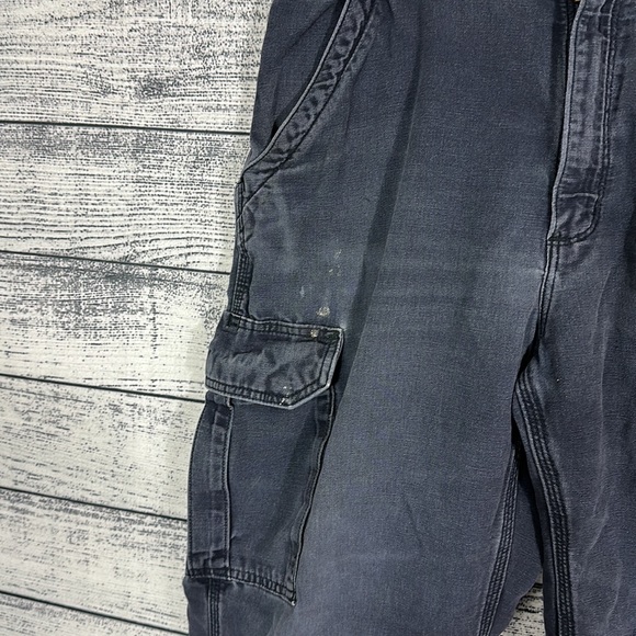 CARHARTT FR Fire Resistant 36 x 32 WASHED DUCK WORK CARGO PANTS - Picture 2 of 6